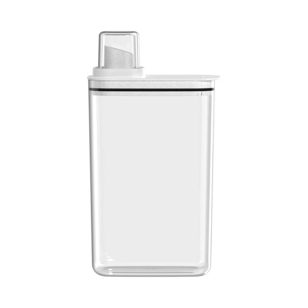 Pote Hermético Dispenser Flow Branco 2,3 Litros