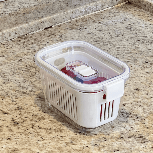 Pote Hermético Slim Multiuso Branco 630ml