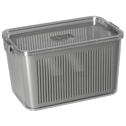 Pote Hermético Slim Multiuso Cinza 4,4 Litros