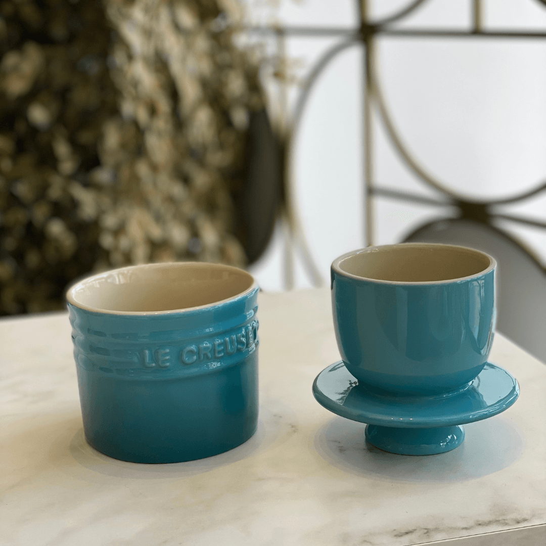 Pote para Manteiga Manteigueira Azul Caribe Le Creuset