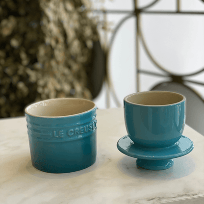 Pote para Manteiga Manteigueira Azul Caribe Le Creuset