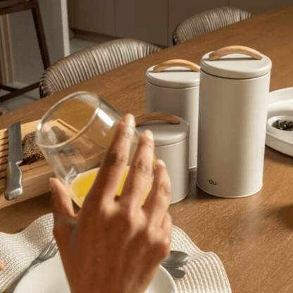 Pote para Mantimentos Hermético Sense 1,3 Litros Bege