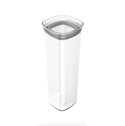 Pote Porta Mantimento Organizador Quadrado com Tampa Hermética Natural Block  2 Litros