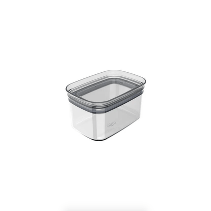 Pote Porta Mantimento Organizador Retangular com Tampa Hermética Natural  Block  650ml