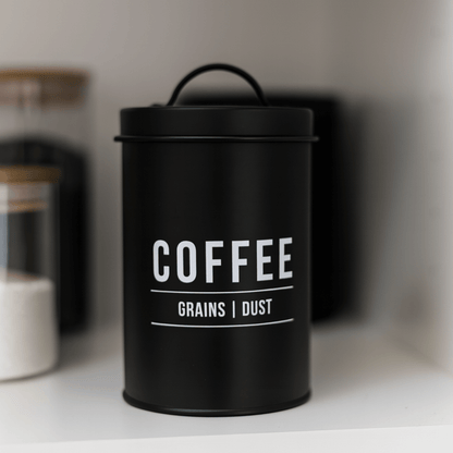 Lata Pote para Café Manhattan Preta 1,2 Litros