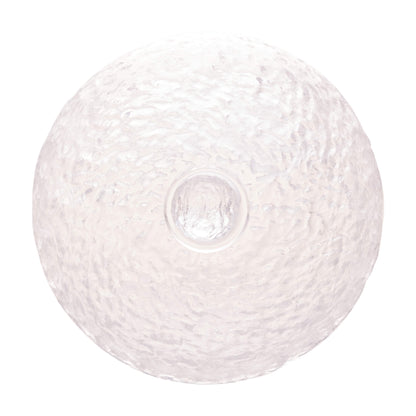 Queijeira Cristal de Chumbo Martelado Petra com Tampa e Borda Dourada 19,5cm