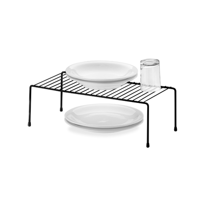 Suporte Organizador de Armário Grande 44,5cm Preto Design Moderno