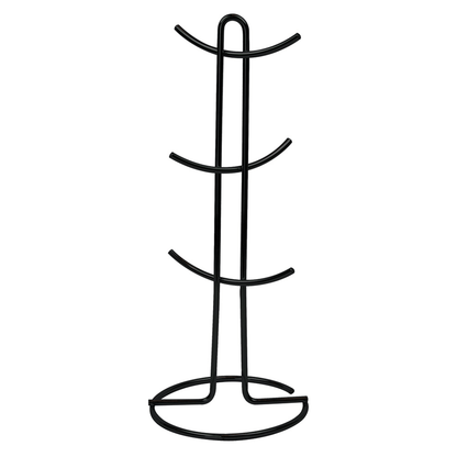Suporte para Xícaras e Canecas em Aço Preto 15,2cm