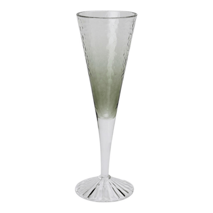 Taça de Champanhe em Acrílico Degradada Verde