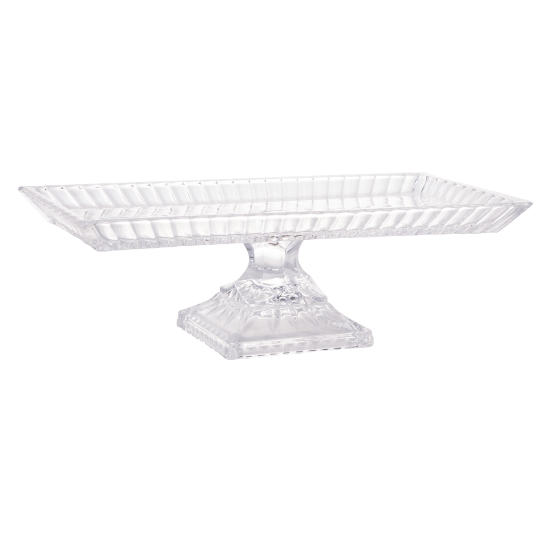 Travessa Lys com Pé Cristal de Chumbo 34cm