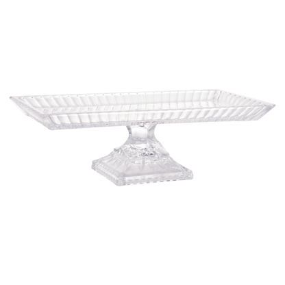 Travessa Lys com Pé Cristal de Chumbo 34cm