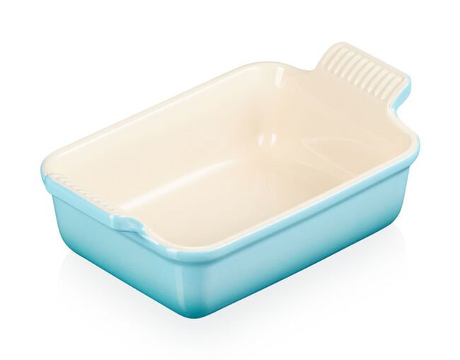 Travessa Retangular Heritage Azul Caribe 26cm Le Creuset