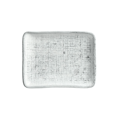 Travessa Retangular Juta Echo Branca 18cm