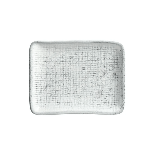 Travessa Retangular Juta Echo Branca 18cm
