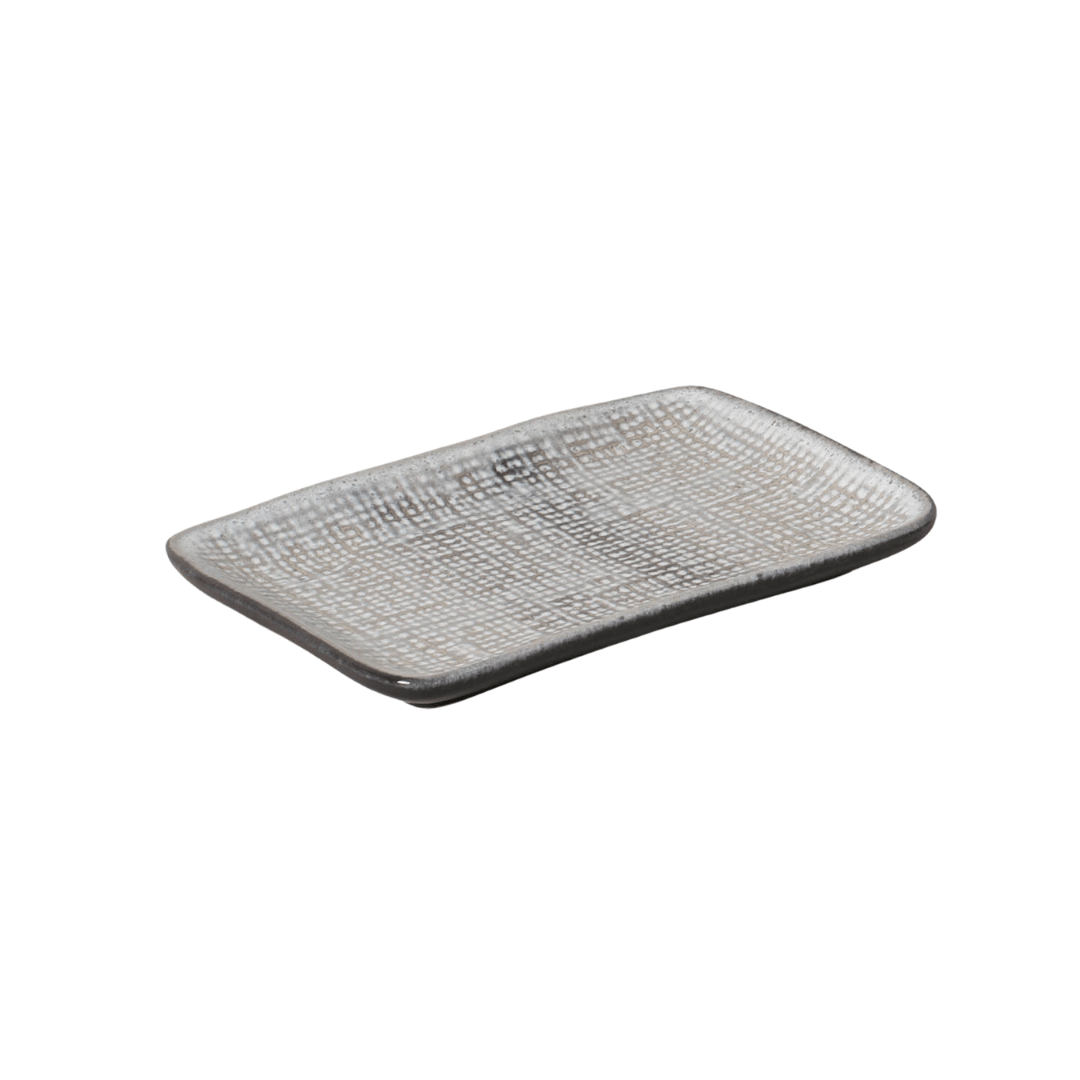 Travessa Retangular Pequena Juta Dust 18cm