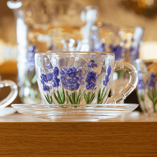 Xícara de Chá com Pires Lavanda 220ml