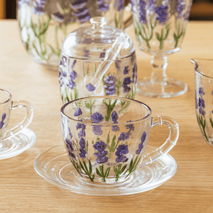 Xícara de Chá com Pires Lavanda 220ml